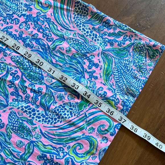 Lilly Pulitzer Etta Short Sleeve Dress ~ Lilac Rose We Mermaid It ~ Size Large - Picture 5 of 7